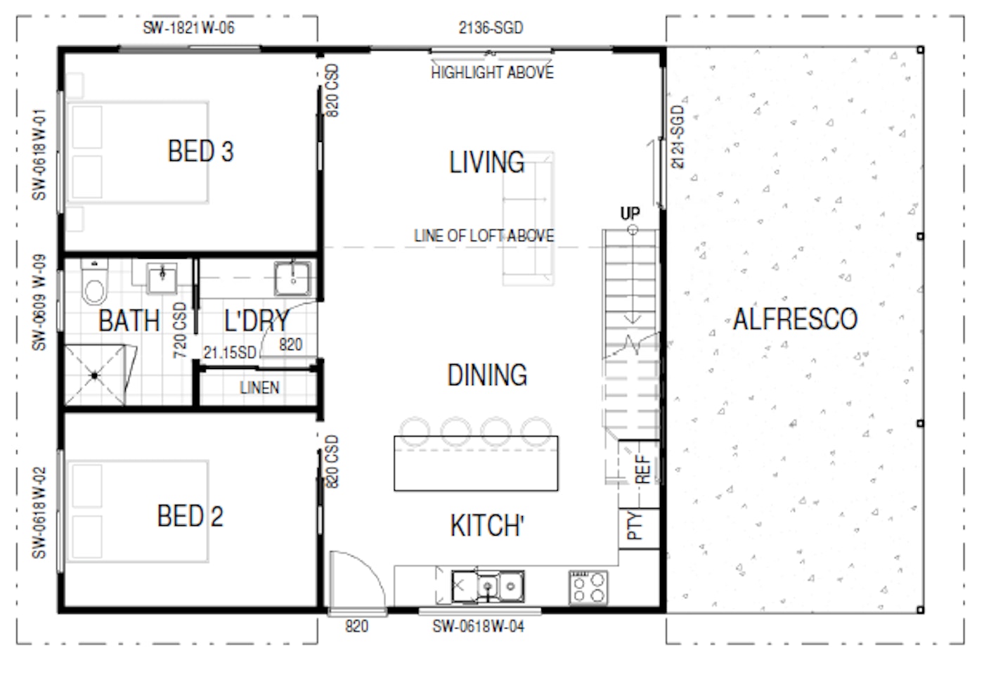 BANGALOW ELEVATION Drawing 1
