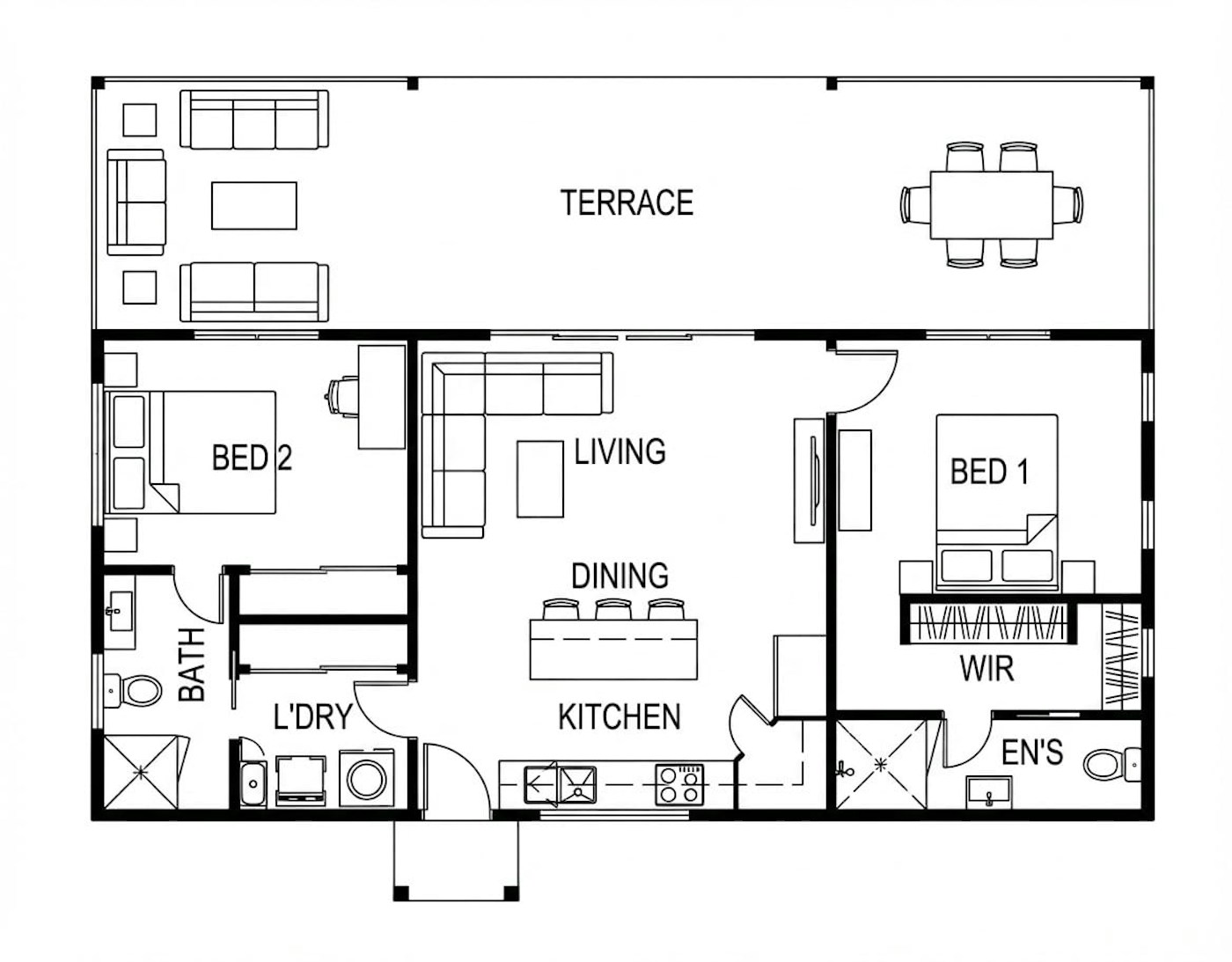 Bangalow Nilla Drawing 1