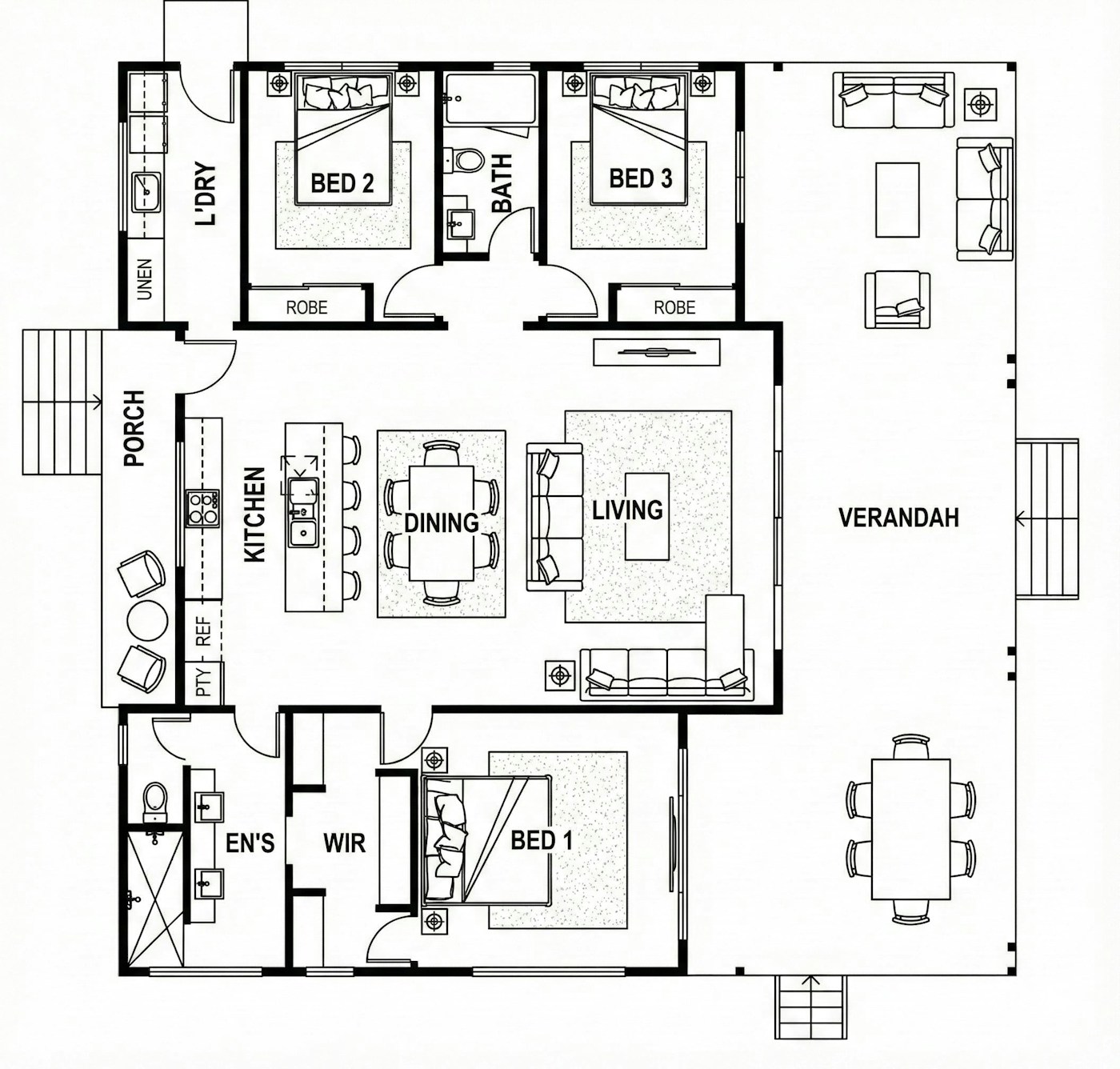 Bangalow Outlook Drawing 1