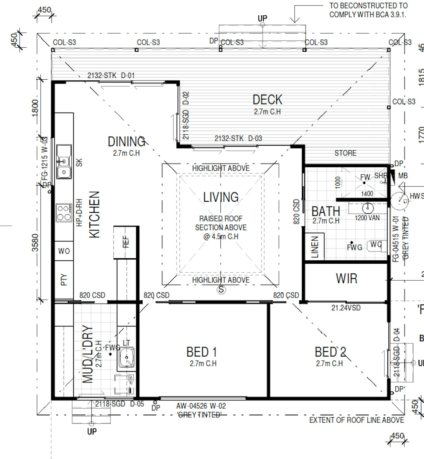 Coulta Beach Shack Drawing 1