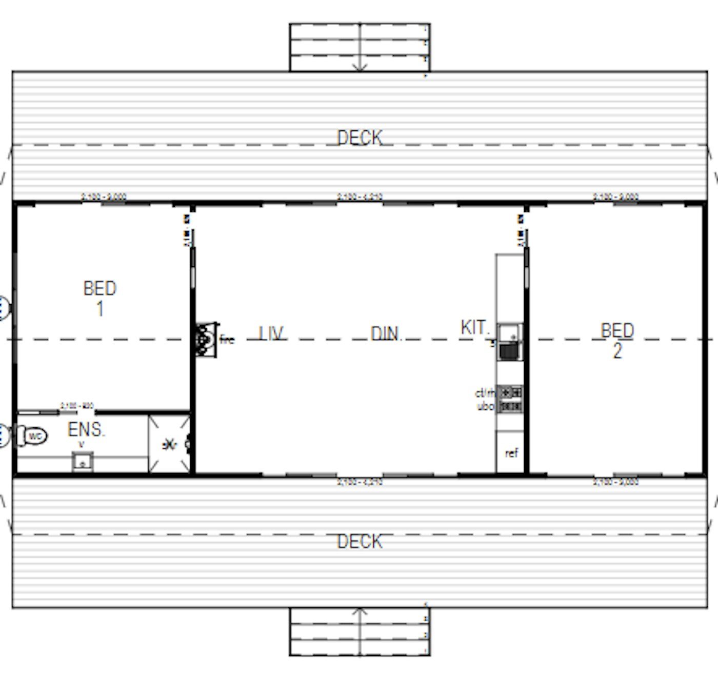 Hunting Lodge Drawing 1
